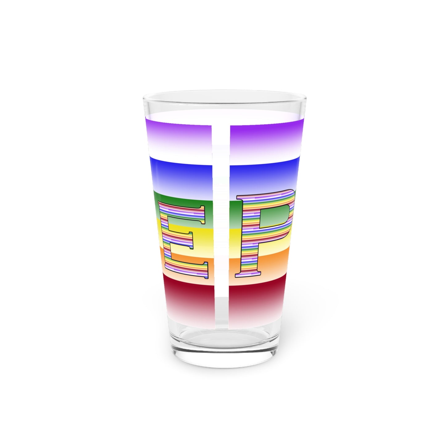 Pride Month LGBTQ Pint Glass, 16oz