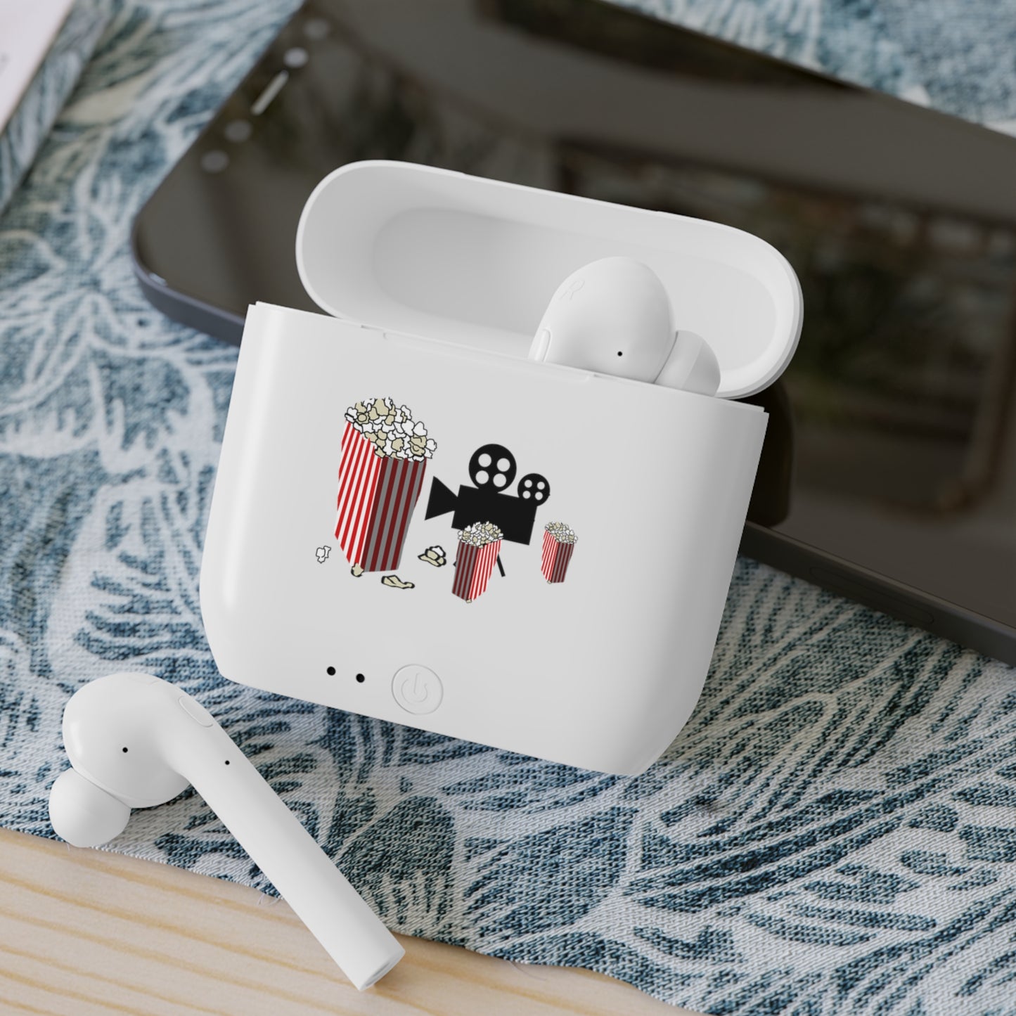 Movie Reels and Popcorn Essos Wireless Earbuds