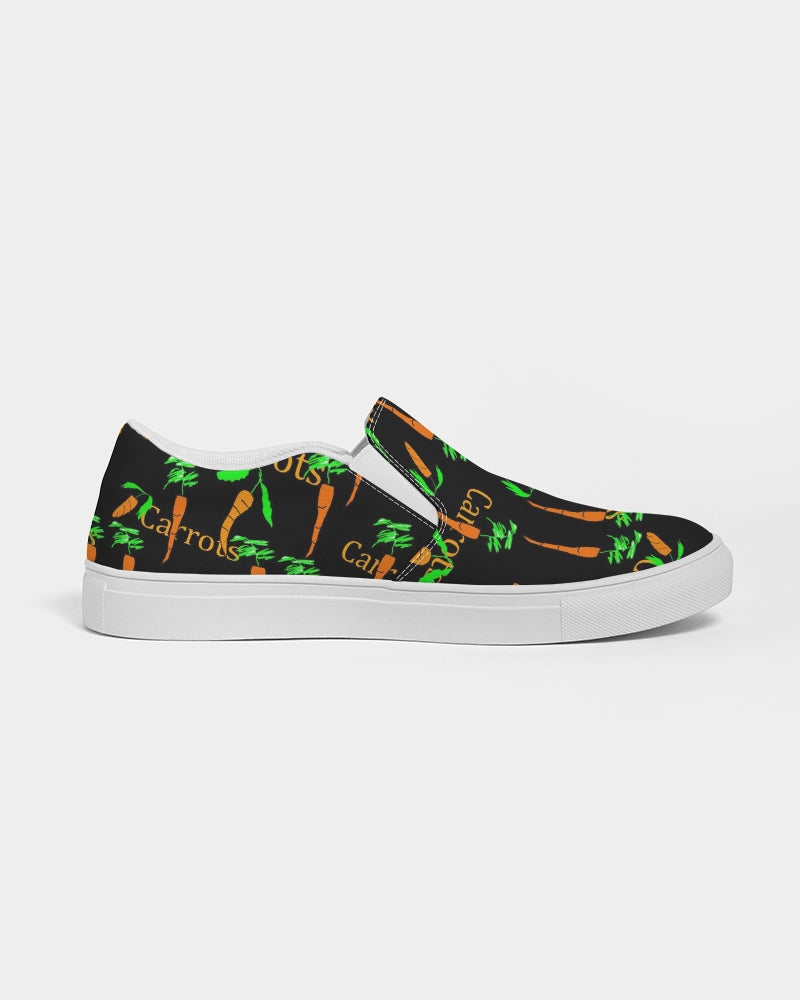 Carrots Pattern Women's Slip-On Canvas Shoe