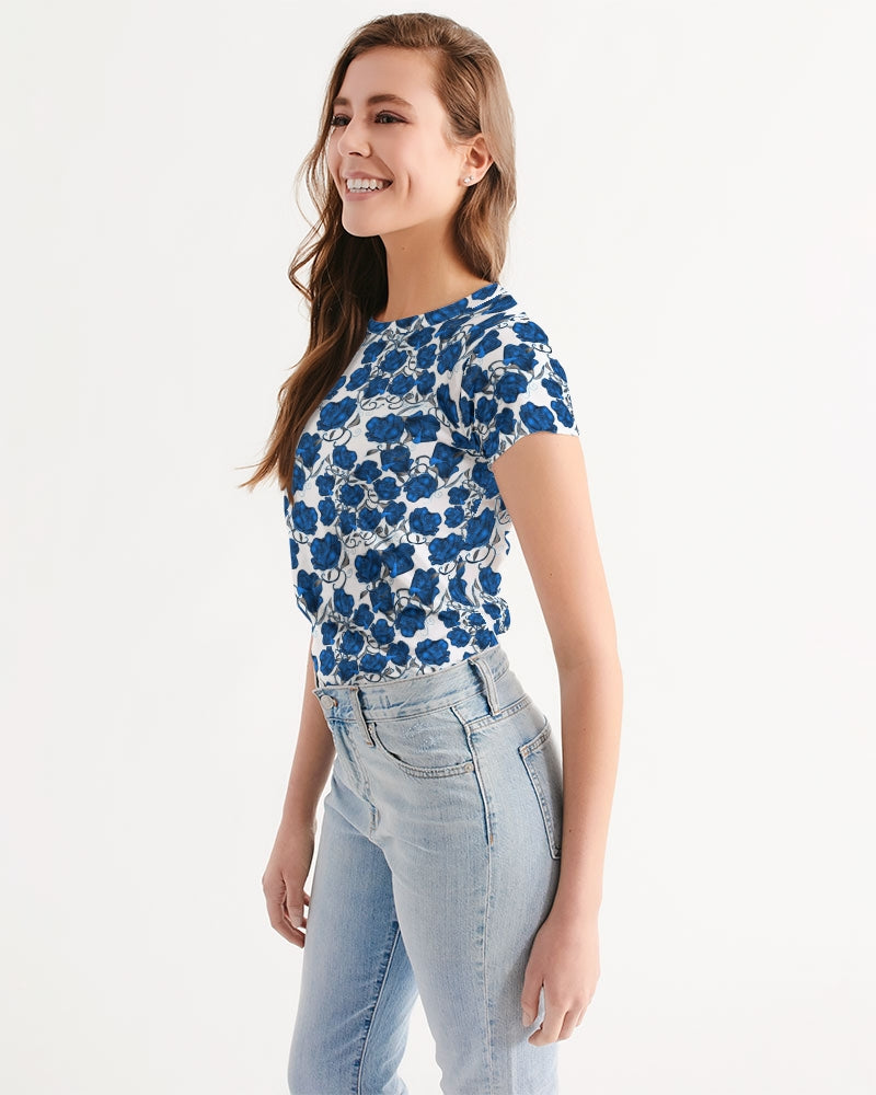 Blue Roses Women's All-Over Print Tee