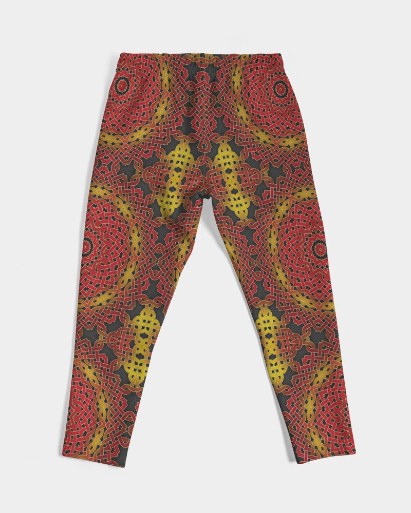 Celtic Orange Spiral Men's All-Over Print Joggers