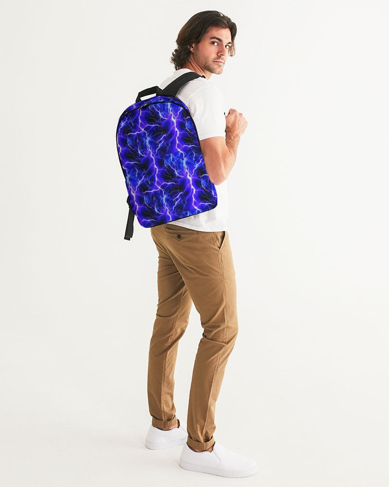 Blue Lightning Large Backpack