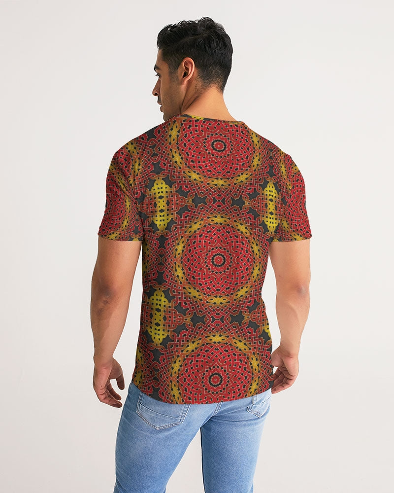 Celtic Orange Spiral Men's All-Over Print Tee