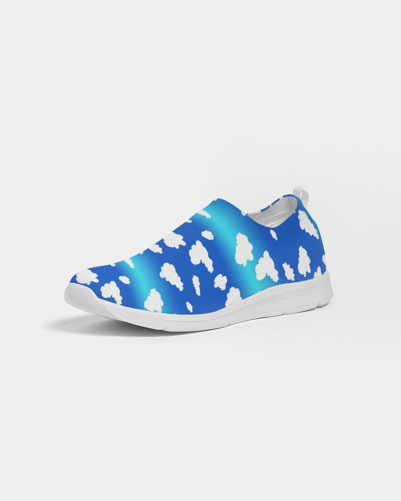 Clouds Pattern Women's Slip-On Flyknit Shoe