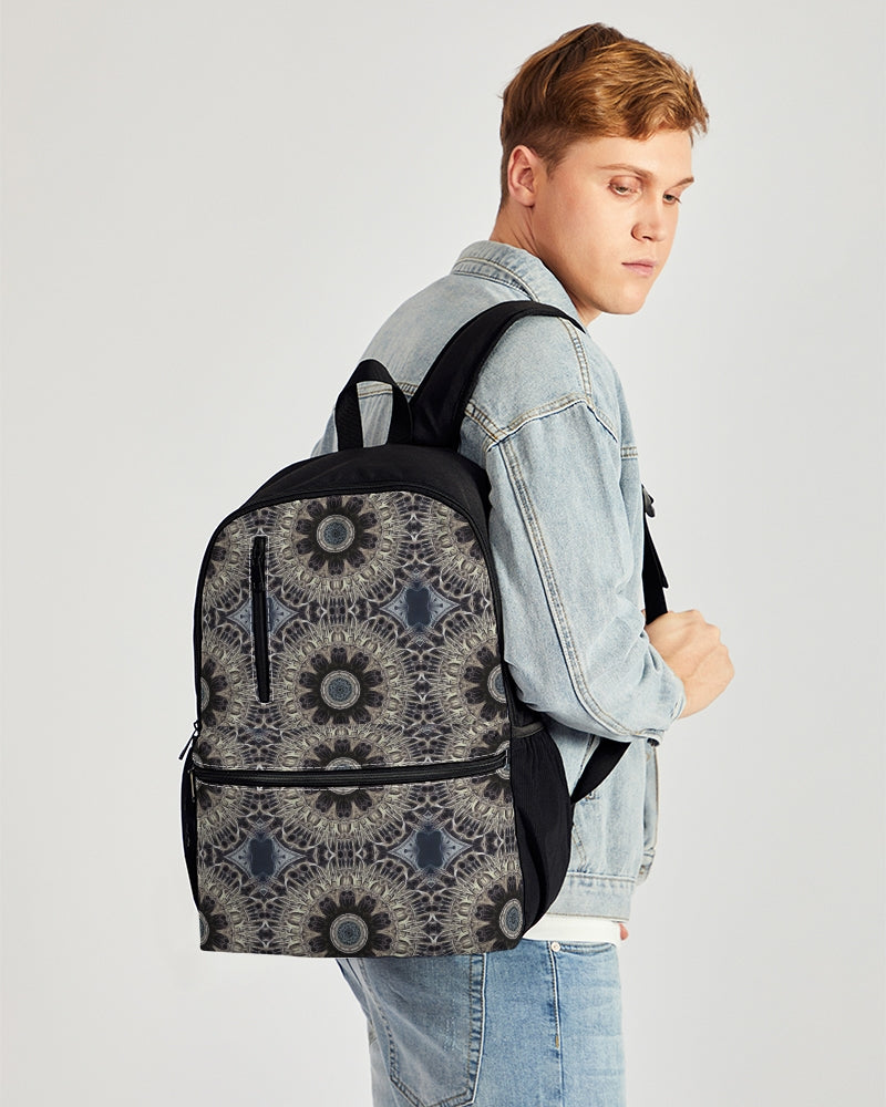 Cathedral Kaleidoscope Duo-Zip Front Canvas Backpack