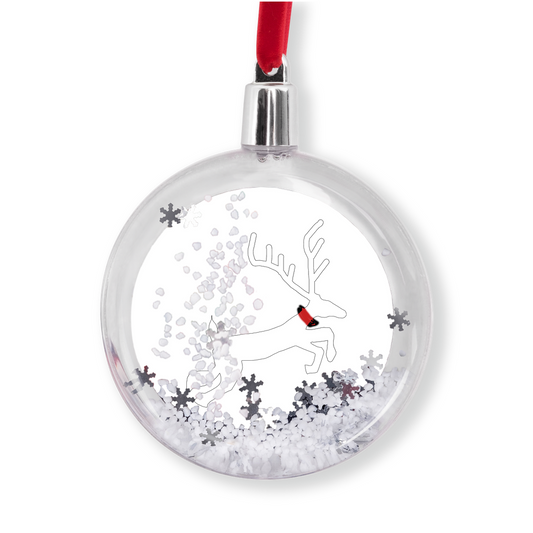 Reindeer Snow Globe Ornaments