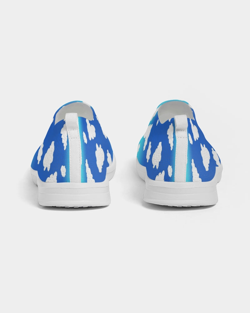 Clouds Pattern Women's Slip-On Flyknit Shoe