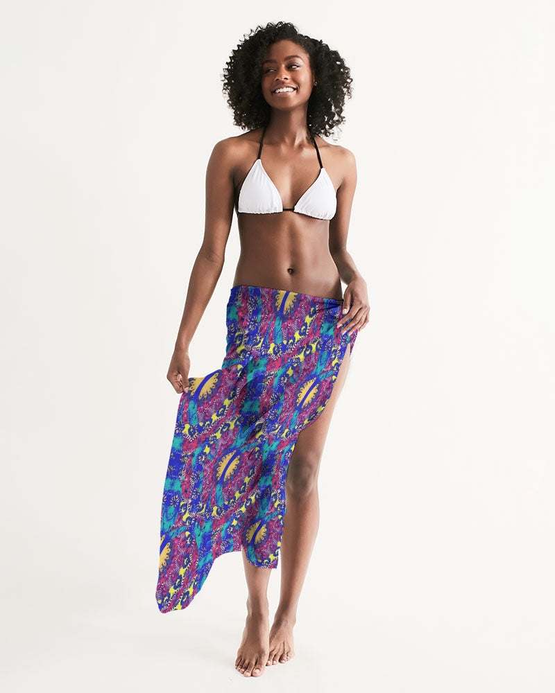 Caribbean Grafitti All-Over Print Swim Cover Up