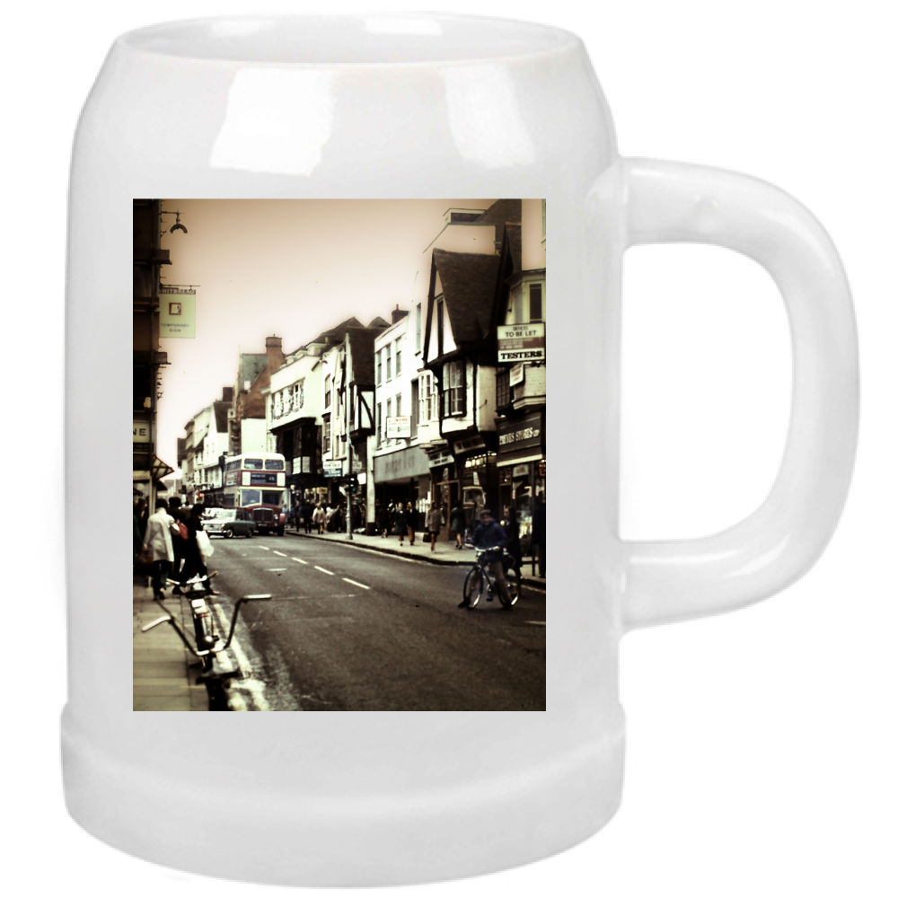 Boccale Birra London Street With Bicycles Beer Mug