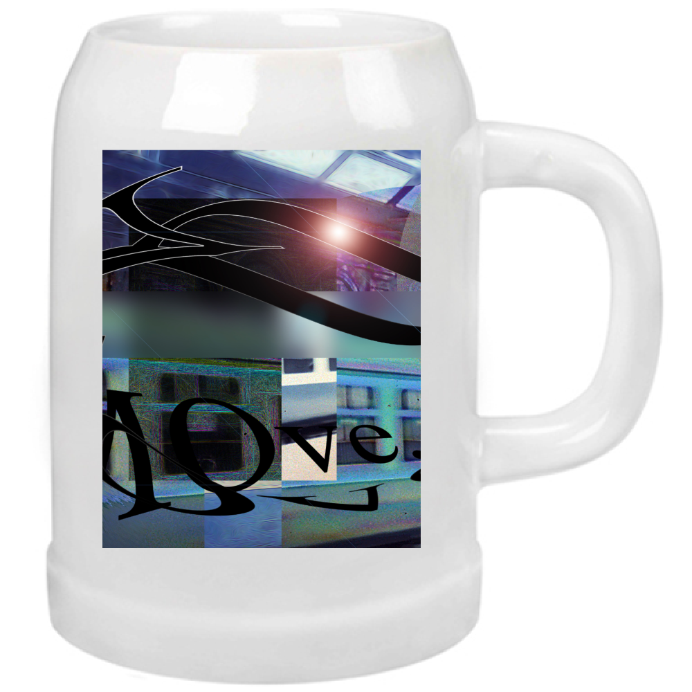 Boccale Birra Love To Take The Train Beer Mug