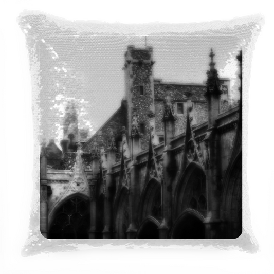 Cuscino Pailettes Gothic Arches Sequin Throw Pillow