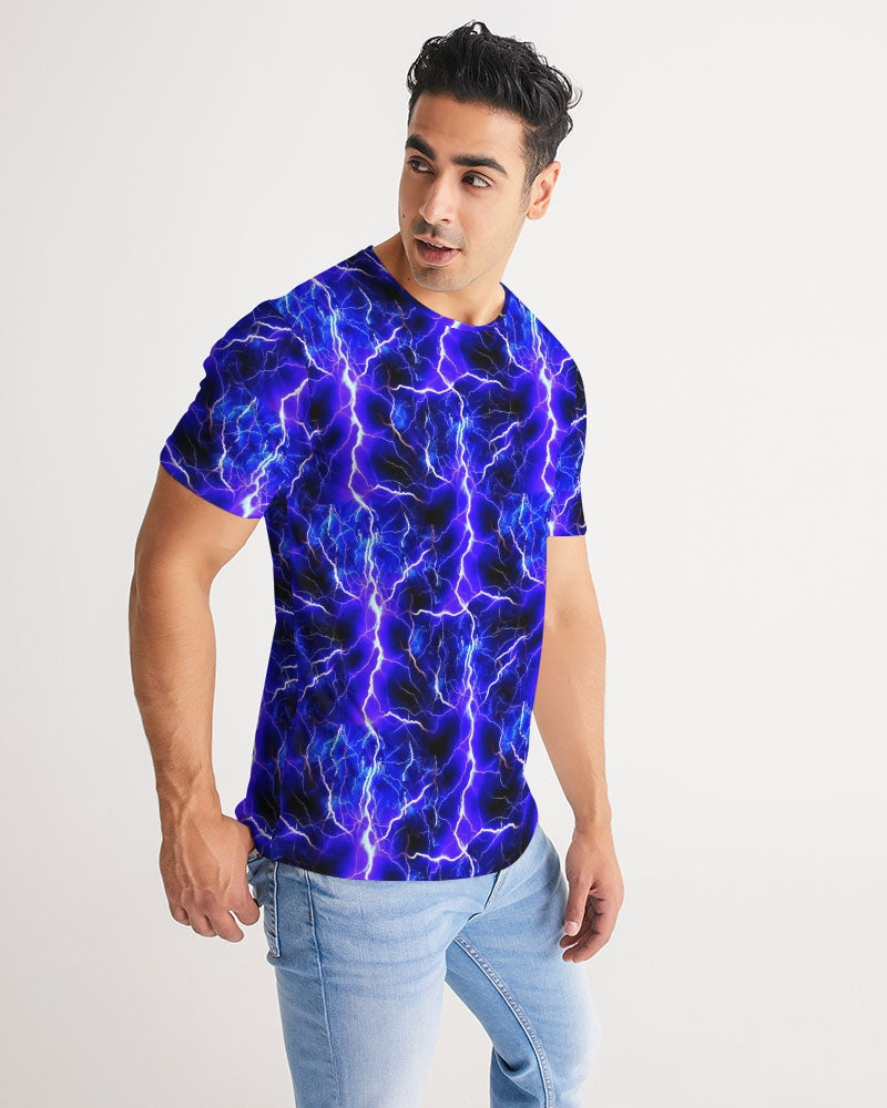 Blue Lightning Men's All-Over Print Tee