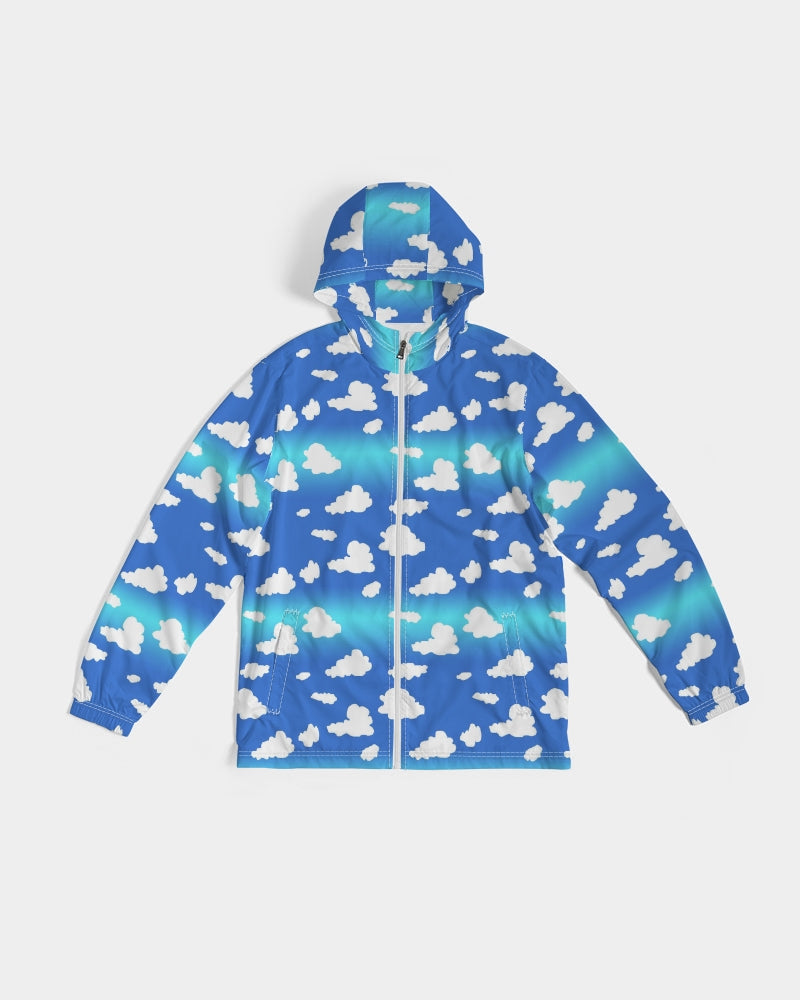 Clouds Pattern Men's All-Over Print Windbreaker