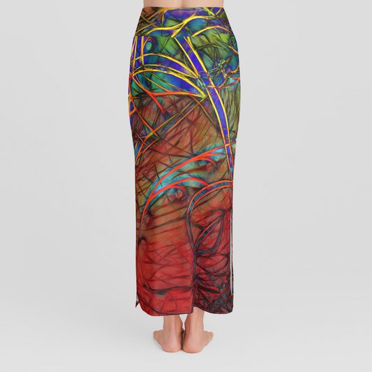 Fall Winds are Coming High Waist Skirt