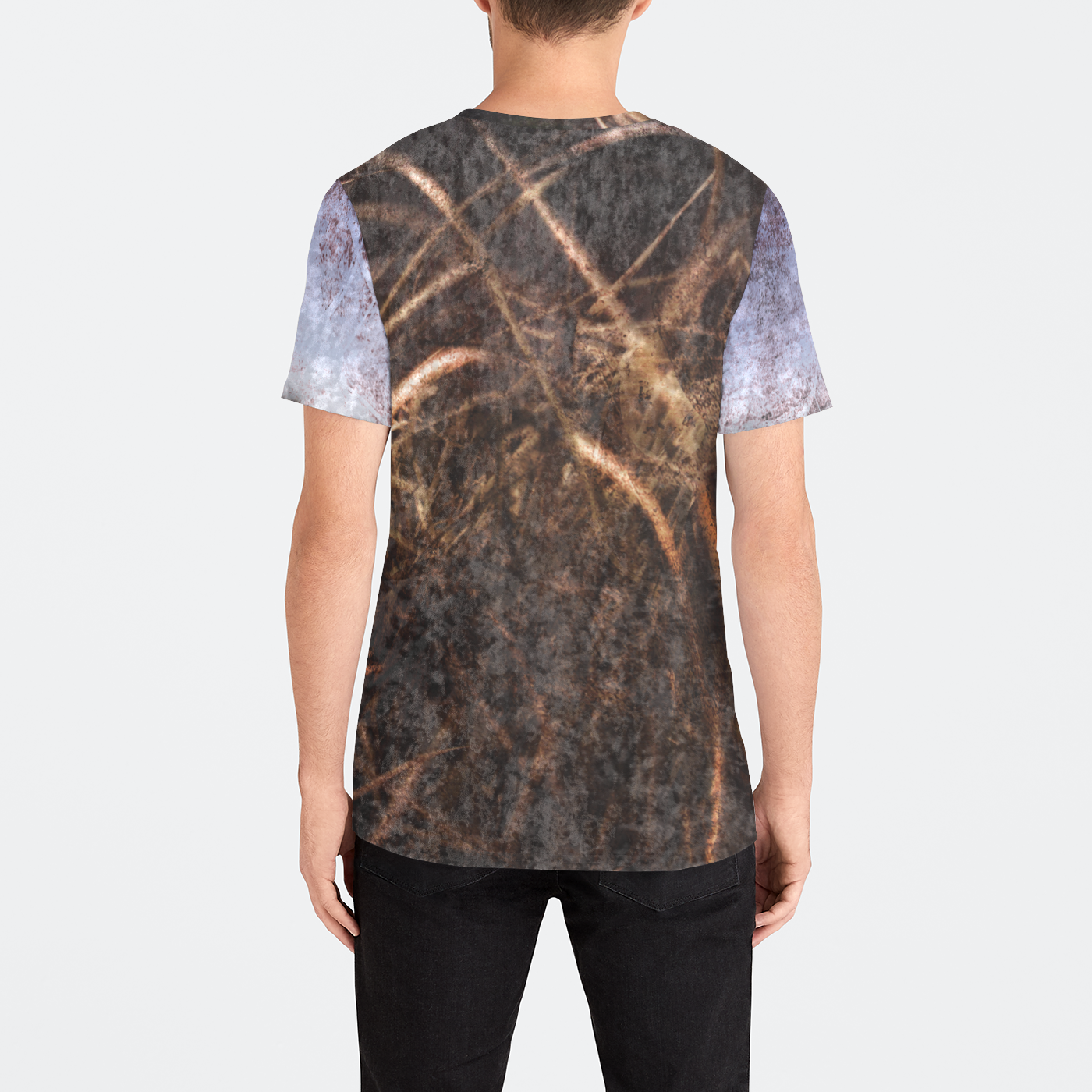 Cattails In The Wind Mens Velvet Tee