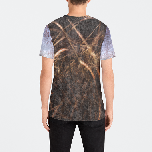 Cattails In The Wind Mens Velvet Tee