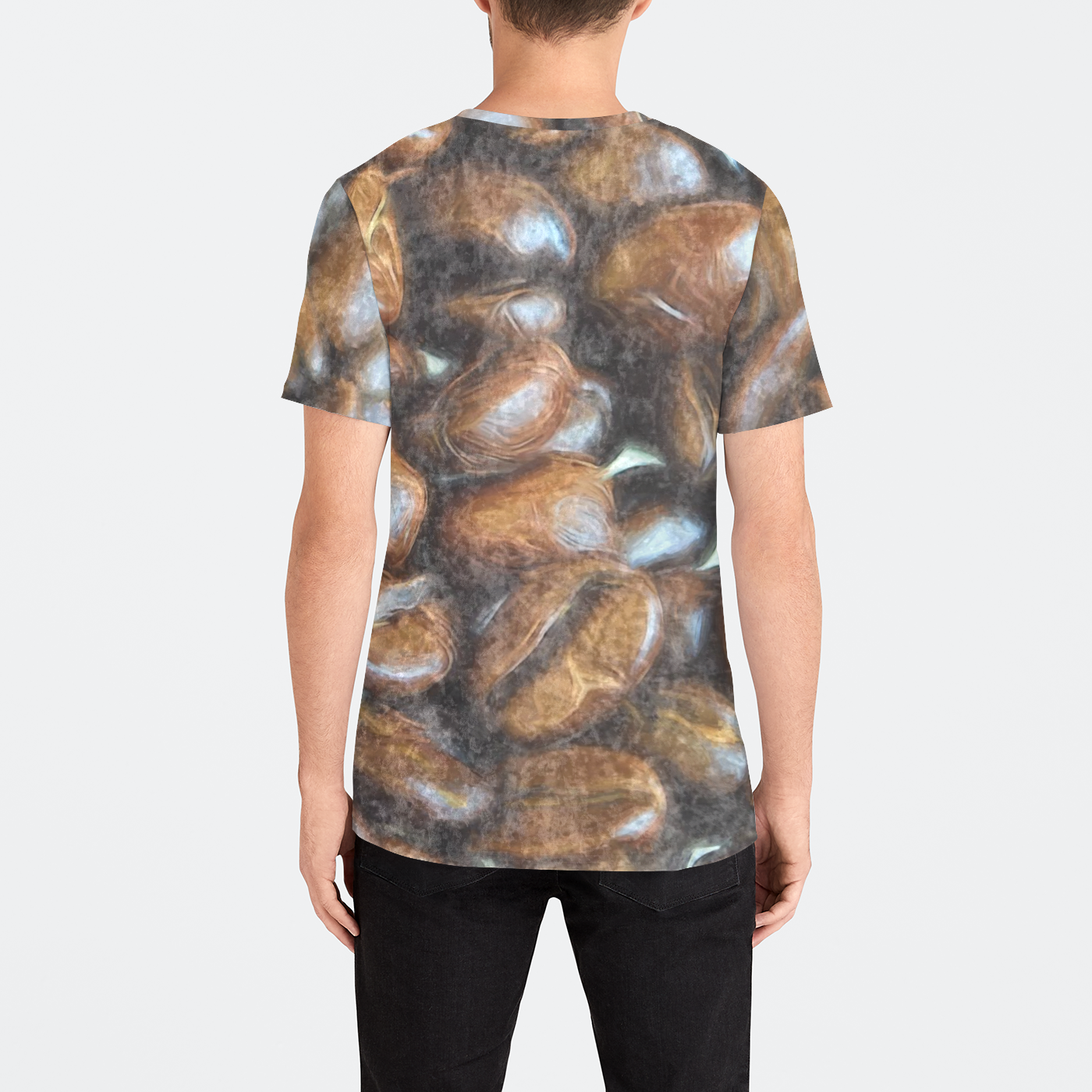 Coffee Beans Mens Velvet Tee