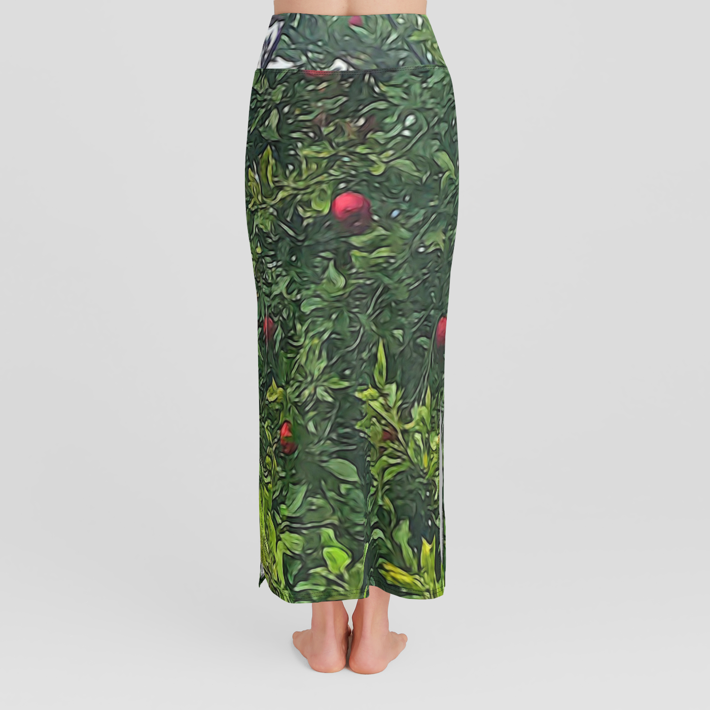 Apple Tree Close Up High Waist Skirt