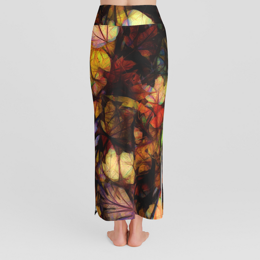 Late October Leaves High Waist Skirt