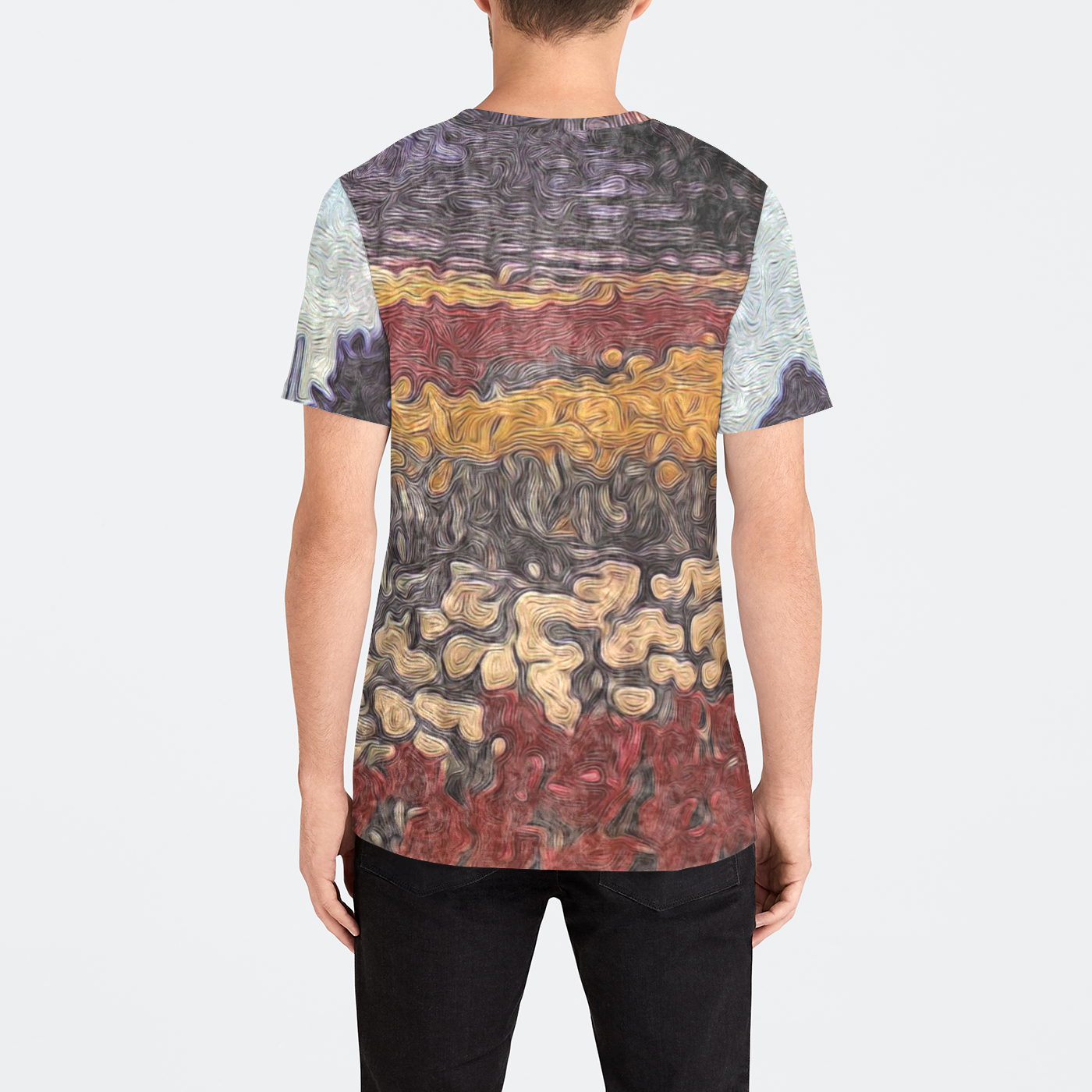 Field Of Tulips Mens Velvet Tee