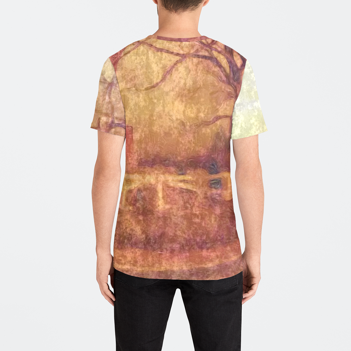 Barn Painting Mens Velvet Tee