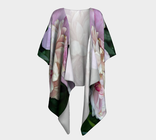 June Peony Draped Kimono