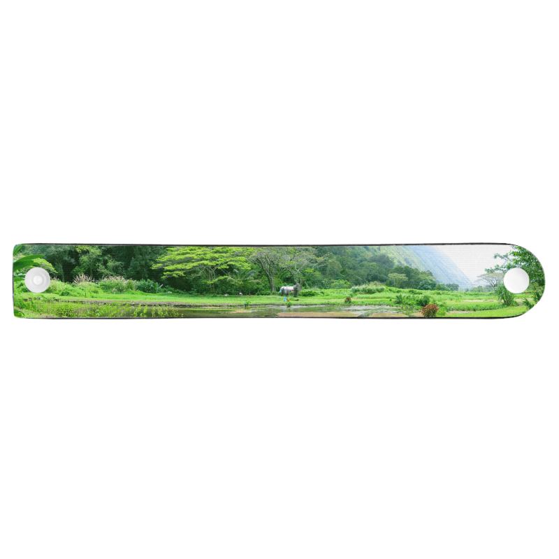 Flooded Tarot Root Farm Hawaii Neoprene Wristband