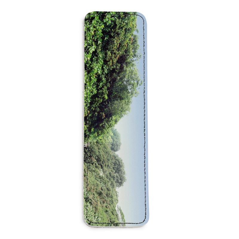 Roadside Hawaiian Panorama Leather Bookmark