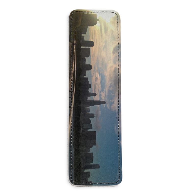 Chicago Skyline Leather Bookmark