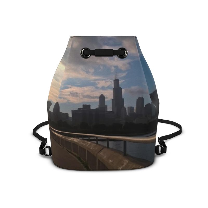 Chicago Skyline Bucket Backpack