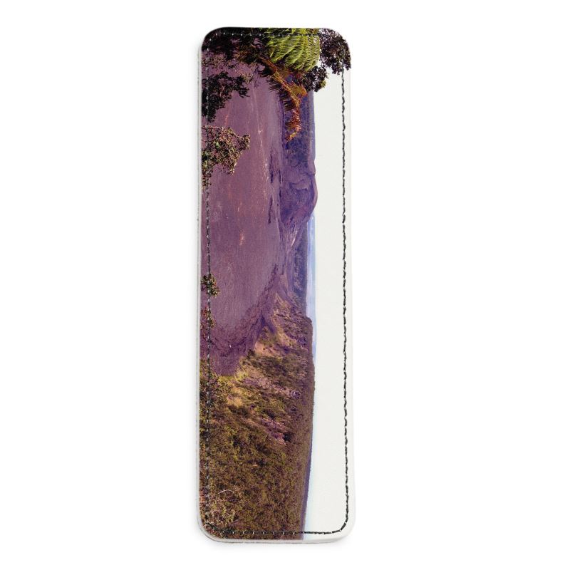 Kilauea Panorma Leather Bookmark