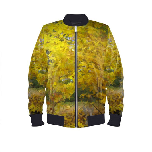 Yellow Fall In My Backyard Men's Bomber Jacket