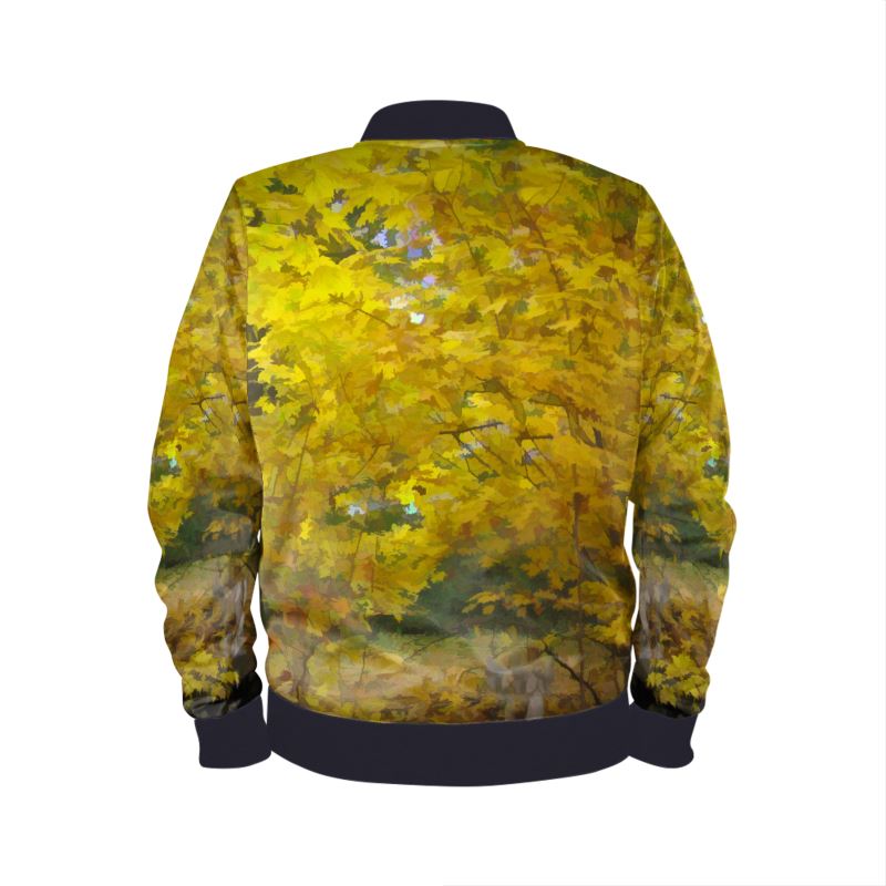 Yellow Fall In My Backyard Men's Bomber Jacket