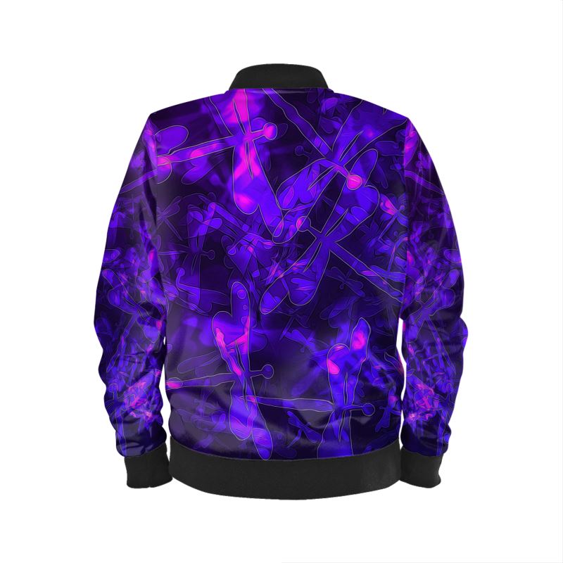 Bokeh Light Dragonflies Mens Bomber Jacket