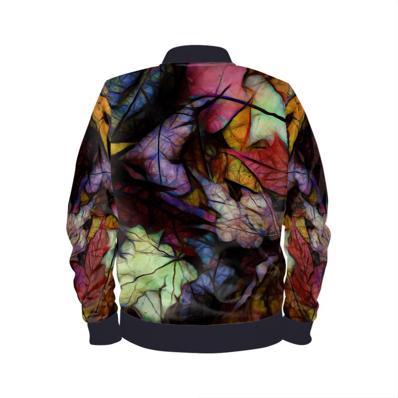 Fall Leaves Abstract Mens Bomber Jacket