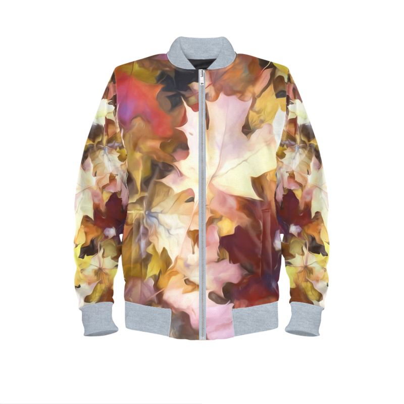 Fall Leaves Bright Mens Bomber Jacket