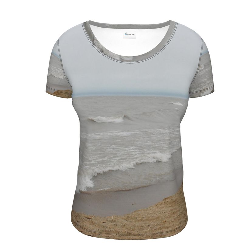 Lake Michigan Ladies Scoop Neck Tshirt