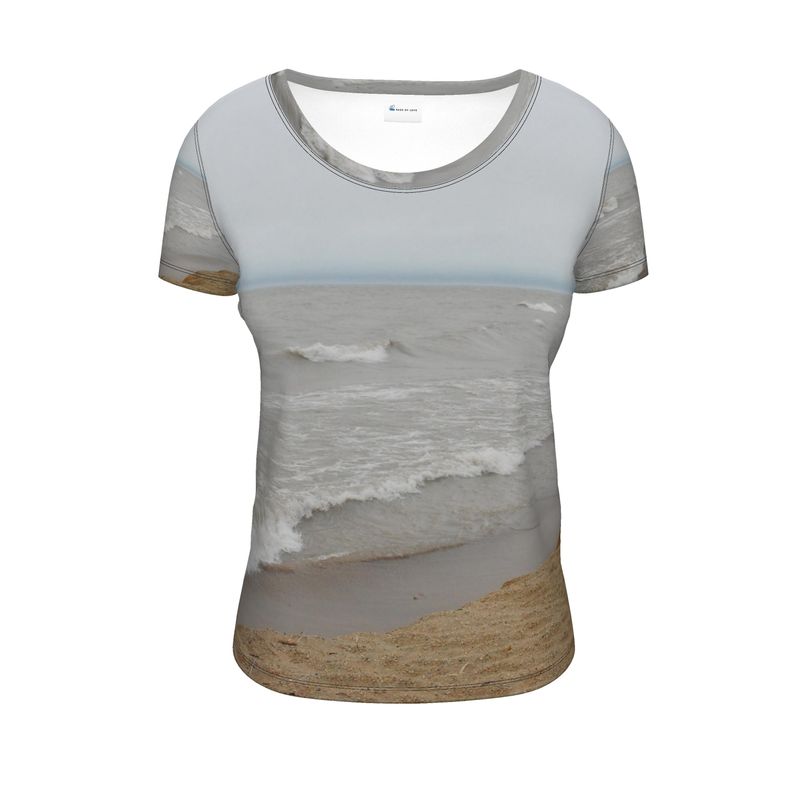 Lake Michigan Ladies Scoop Neck Tshirt