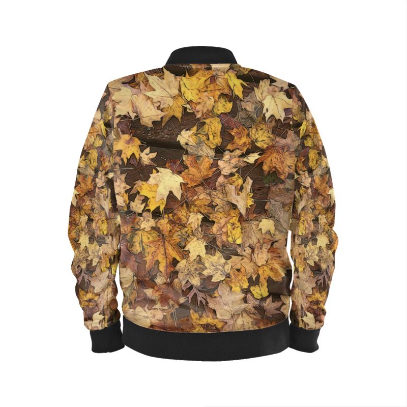 Late October Leaves 3 Mens Bomber Jacket