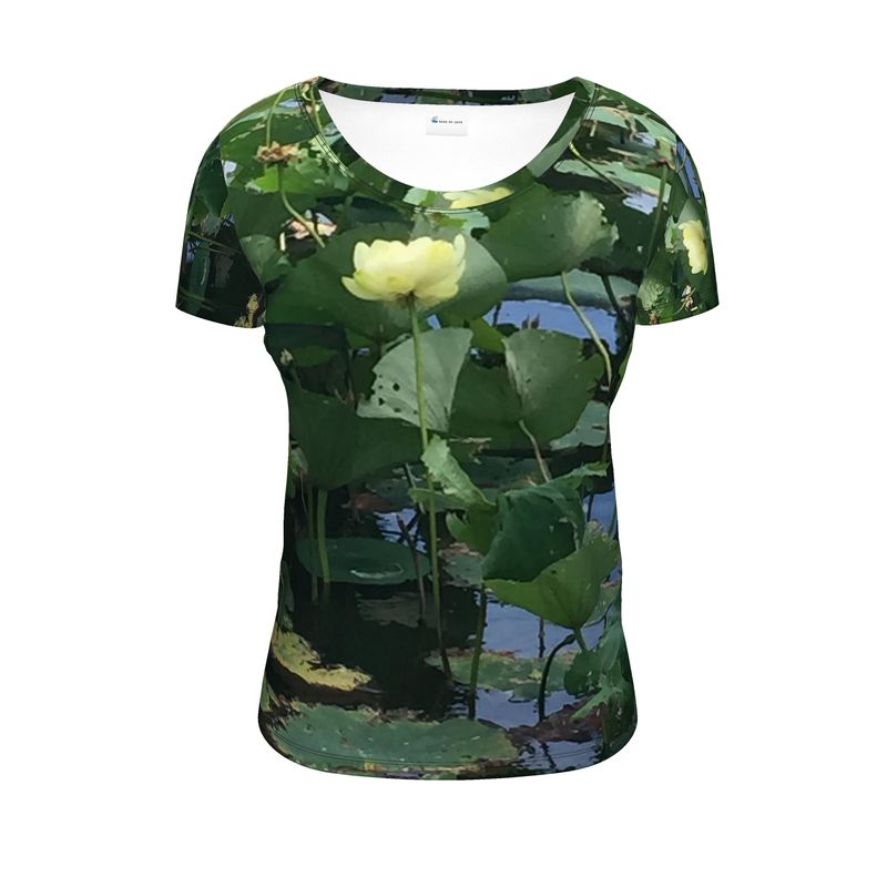 Lotus Pond Scoop Neck Tshirt