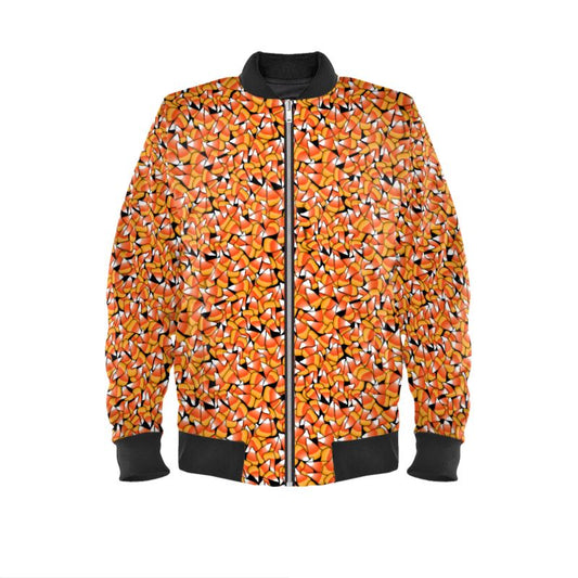 Candy Corn Pattern Mens Bomber Jacket