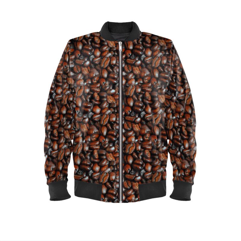 Coffee Beans Mens Bomber Jacket