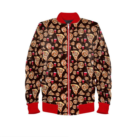 Pizza Pattern Mens Bomber Jacket