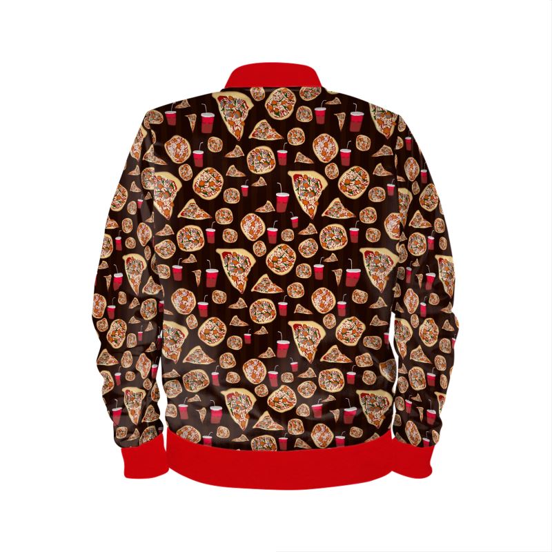 Pizza Pattern Mens Bomber Jacket