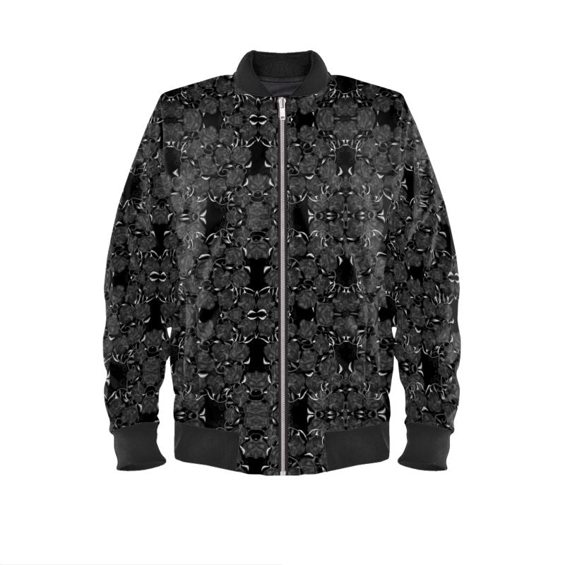 Black Roses Mens Bomber Jacket