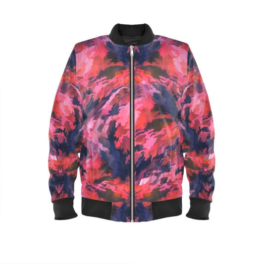 Pink Camo Mens Bomber Jacket