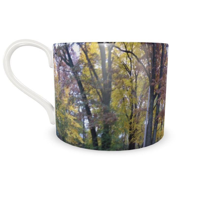 Rural Fall Celtic Cup and Saucer