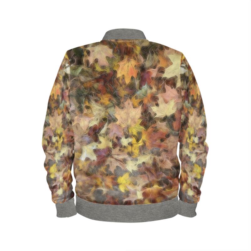 Late October Leaves Light Mens Bomber Jacket