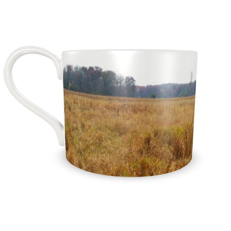 Autumn Prairie Grass Cup and Saucer