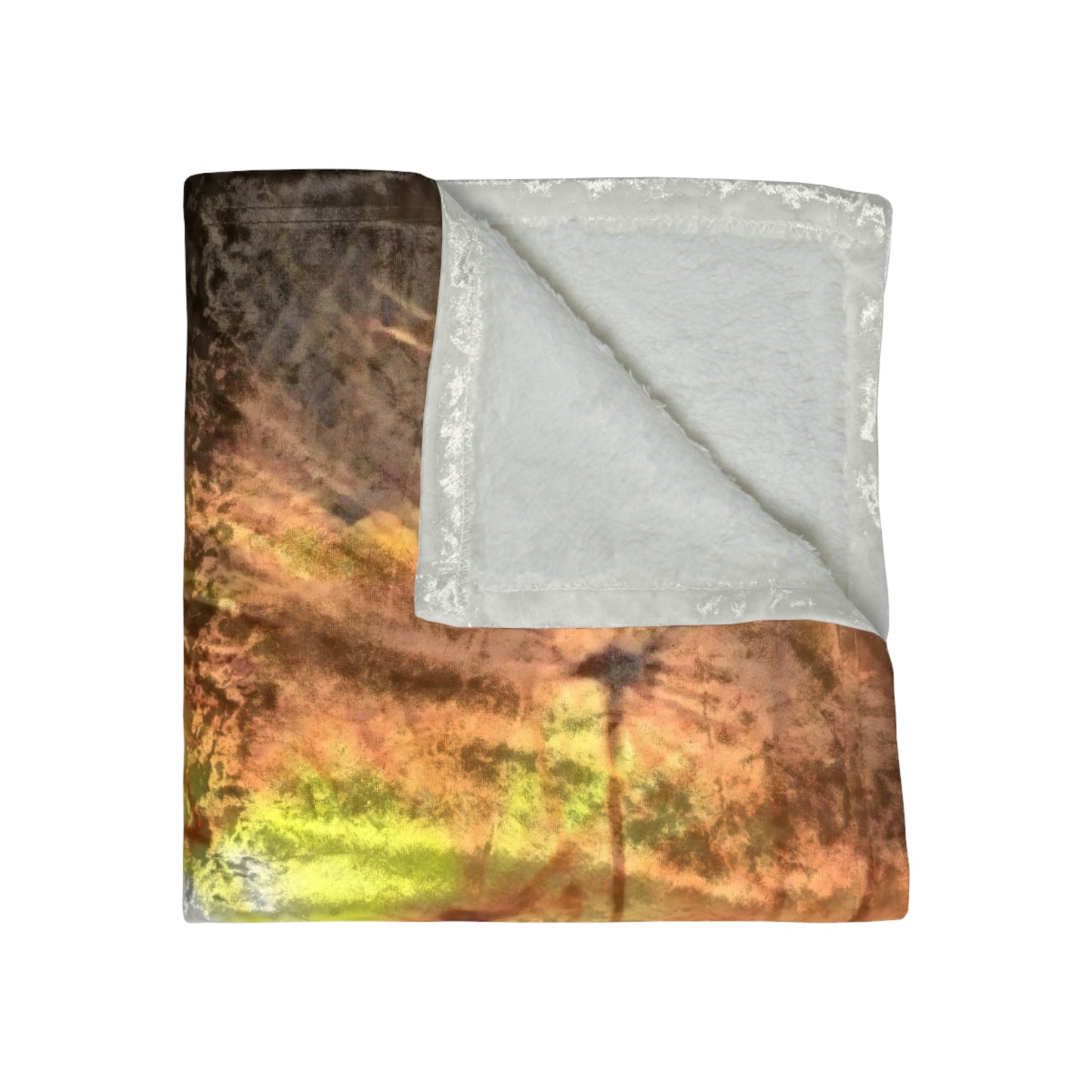 Dandelion Sunrise Wish Crushed Velvet Blanket